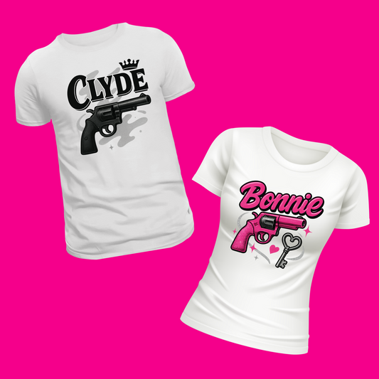 Bonnie & Clyde Couple Tees